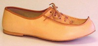 2058p Tanned leather folk dancing shoes